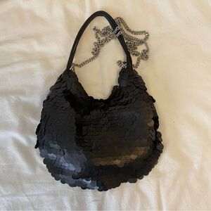 black sparkly Y2K mini zara hand bag nwot